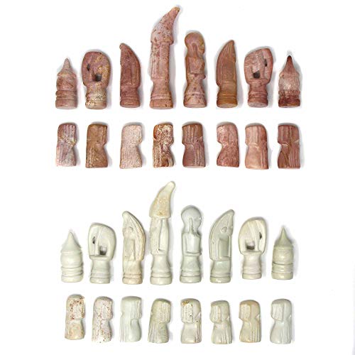 Hand Carved Maasai Chess Set - 14" Board