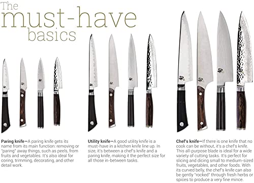 Shun Cutlery Premier 7-Piece Essential Block Set