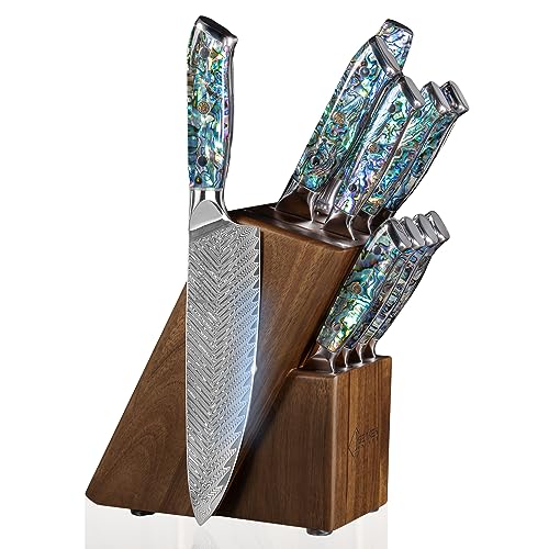 11-Piece Damascus Knife Set - Japanese Chef Collection