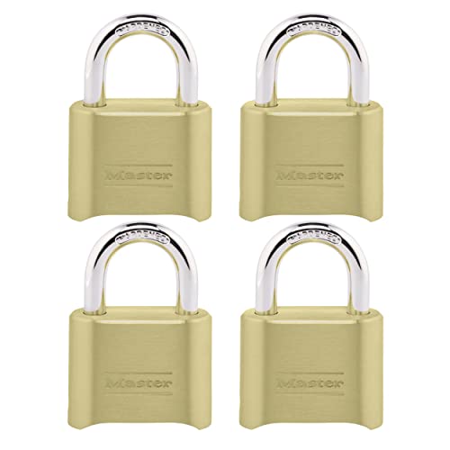 Master Lock Combination Lock 4 Pack, Indoor/Outdoor