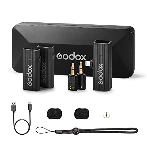GODOX Wireless Mini Microphone, 100m Range, 2.4GHz