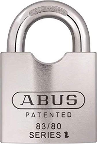 ABUS 83/80 300 Chrome Brass Padlock, Schlage Rekeyable