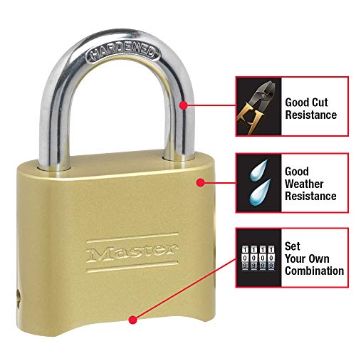 Master Lock Combination Lock 4 Pack, Indoor/Outdoor