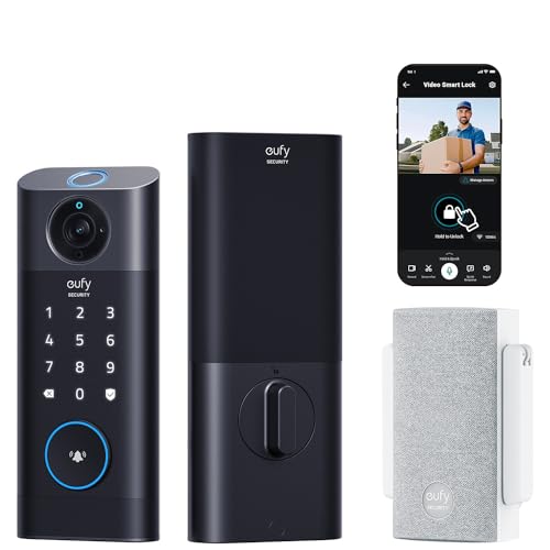 eufy Security Smart Lock Camera+Doorbell+Fingerprint Entry, WiFi Control