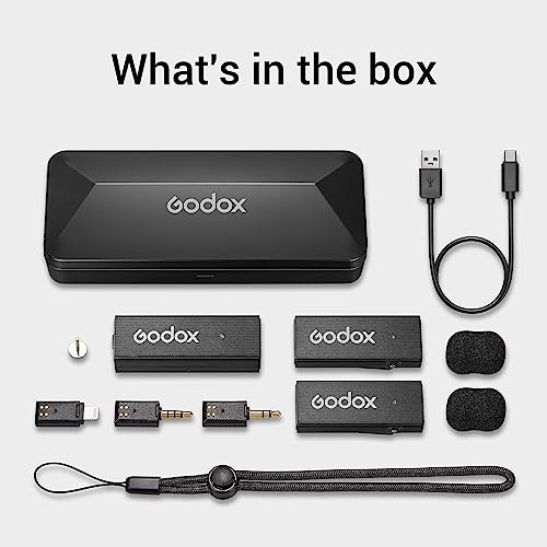 GODOX Wireless Mini Microphone, 100m Range, 2.4GHz