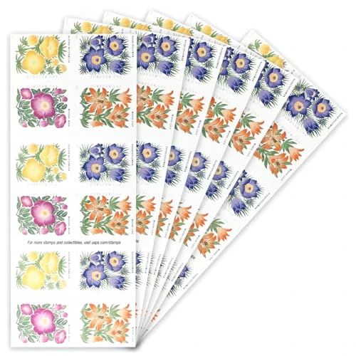 2022 Mountain Flora Stamps 100PCS, Wedding Anniversary VIP