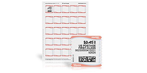NetStamp Labels: 50 Sheets, 1250 Stamps