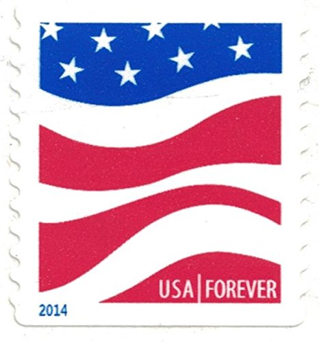 100 USPS Forever Stamps in Red, White, & Blue