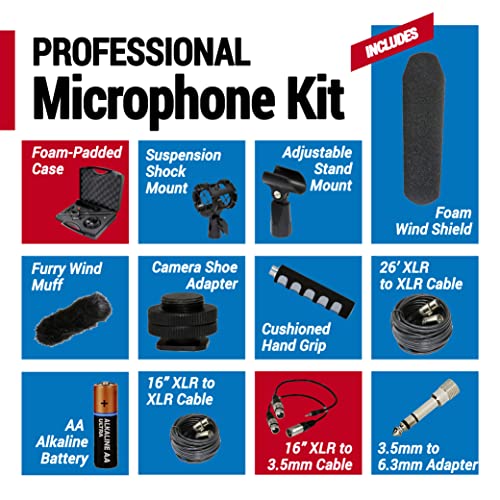 VidPro XM-88 Shotgun Mic Kit for Video Pros