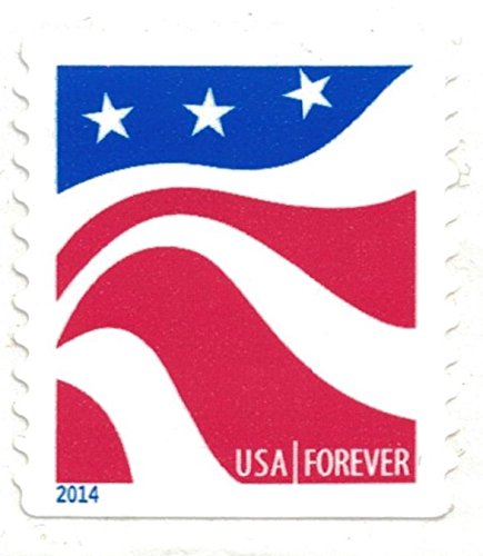 100 USPS Forever Stamps in Red, White, & Blue