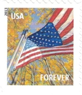 USPS Flags Forever Stamps Bundle: 100 Stamps (5 Books)