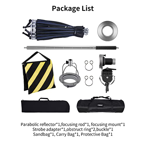 Selens SER90 Parabolic Reflector with Focusing Rod