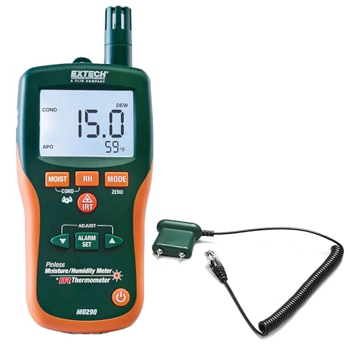 Extech MO290: Pinless Moisture Meter & IR Thermometer