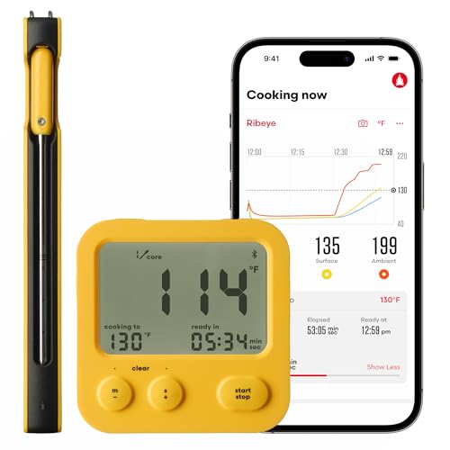 Wireless Meat Thermometer with 8 Precise Cooking Sensors