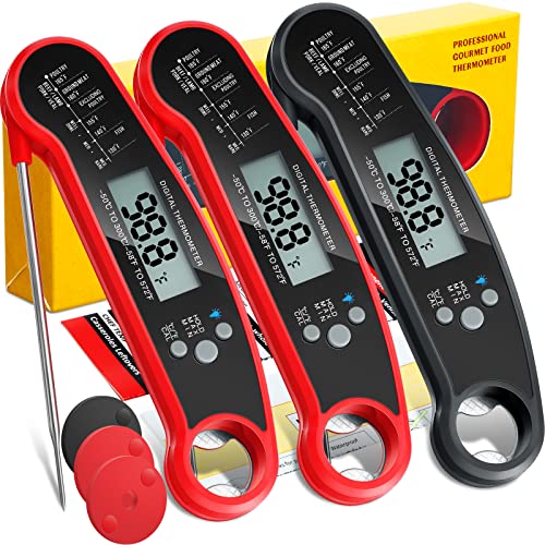 Leelosp Digital Meat Thermometer 3-Pack with Fast Read