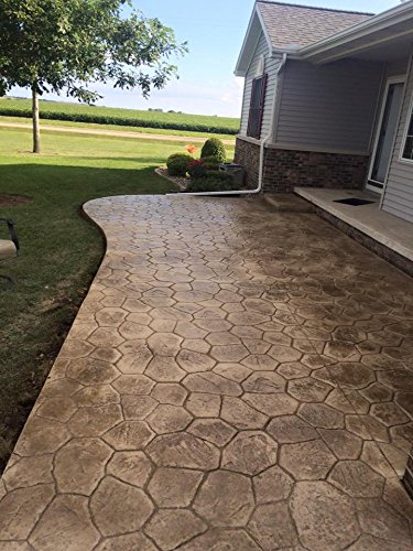 Walttools Concrete Stamp Set: Random Stone Pattern Mats