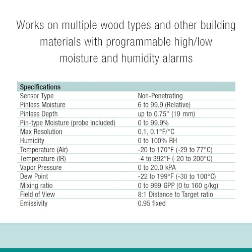 Extech MO290: Pinless Moisture Meter & IR Thermometer