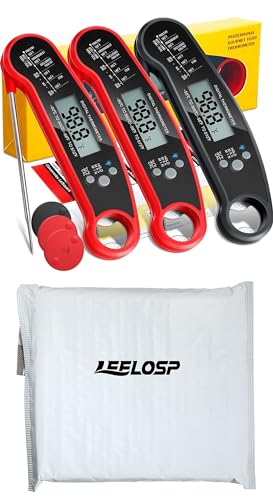 Leelosp Digital Meat Thermometer 3-Pack with Fast Read