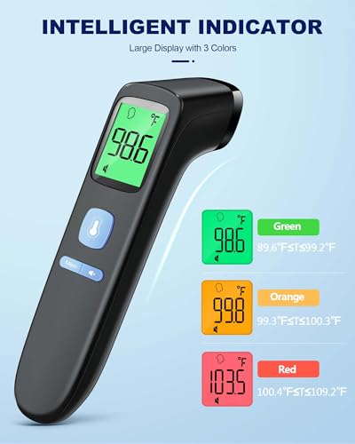 ANMEATE No-Touch Forehead Thermometer for Family, Infrared