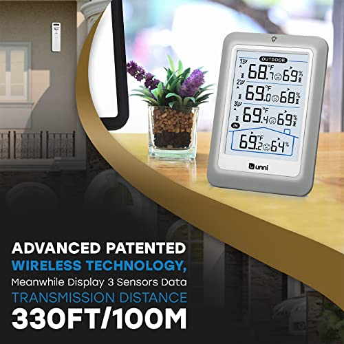Wireless Indoor Outdoor Digital Thermometer with Hygrometer