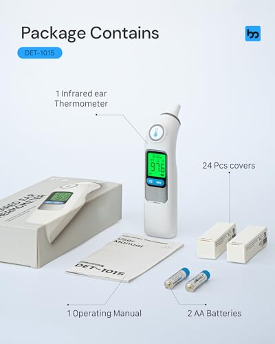 Femometer Family Ear Thermometer 1s Result & 30 Memory Recall