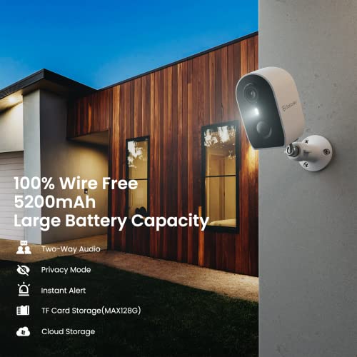 GALAYOU 2K Battery WiFi Security Cameras with AI