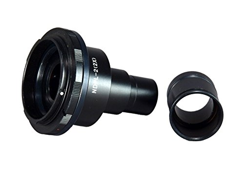 OMAX 2X Camera Adapter with Optical Lens for Microscopes