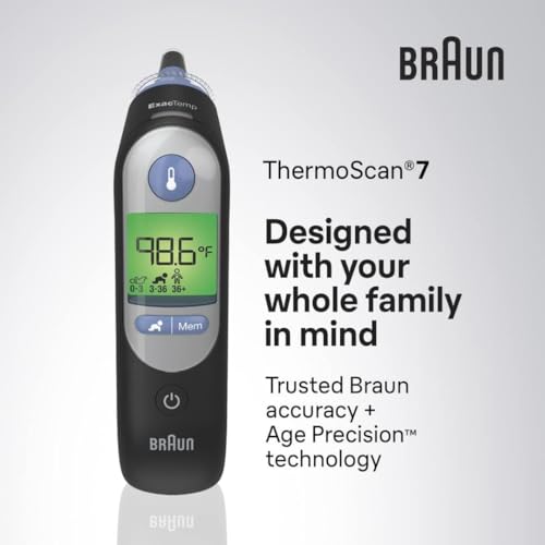 Braun ThermoScan 7 Digital Ear Thermometer - Black