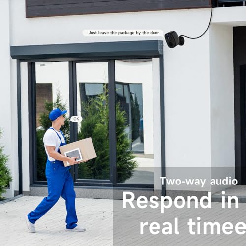 4 Pack Wireless Outdoor Security Cameras with AI Detection