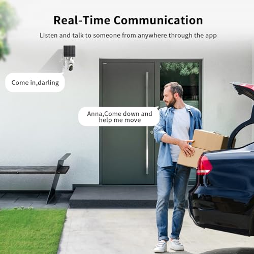 SEHMUA 2K Wireless Outdoor Security Cameras, 2 Pack