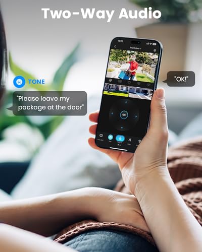 AOSU Solar Camera Outdoor Wireless - 360° Panoramic View