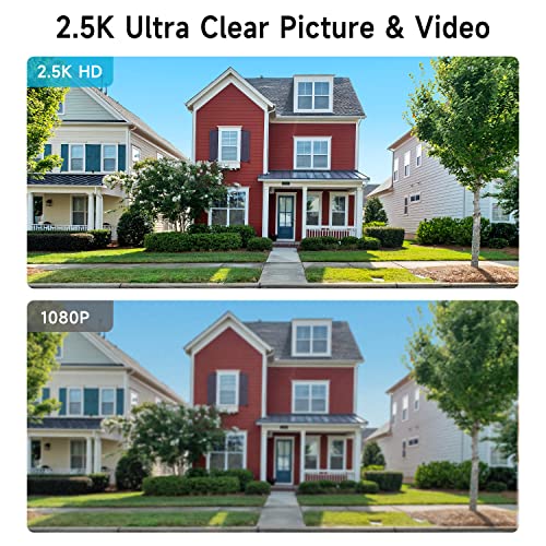 WOOLINK Solar Security Camera, 2PCS Outdoor Wireless VIP