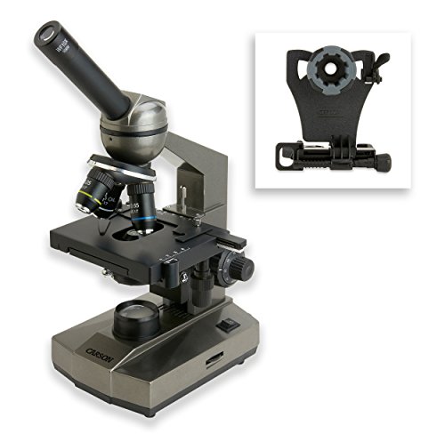 Carson Compound Student Microscope with Smartphone Adapter