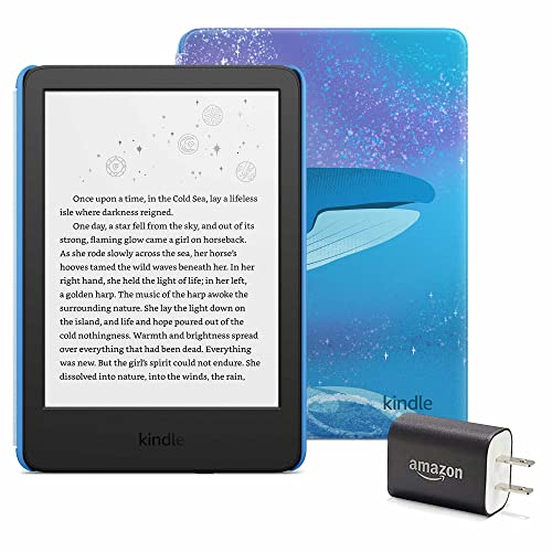 Kindle Kids Essentials Bundle with Space Whale Cover