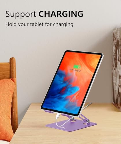 Aoviho Adjustable Tablet Stand Holder for Desk (Purple)