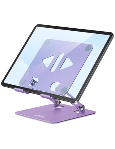 Aoviho Adjustable Tablet Stand Holder for Desk (Purple)