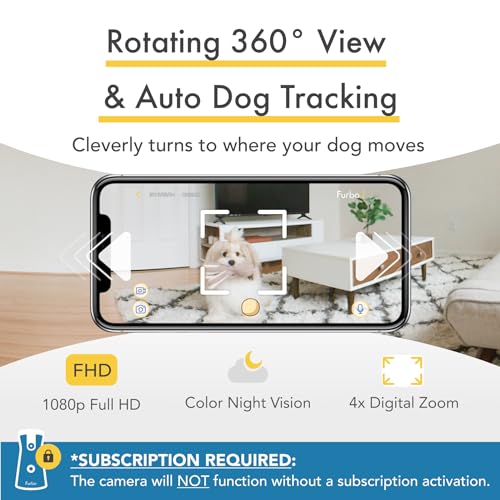 Furbo 360° Dog Camera + Dog Nanny: Smart Alerts