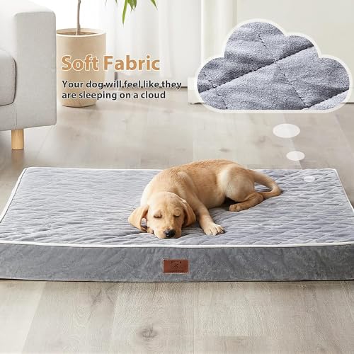 Giant Orthopedic Dog Bed with Washable Cover & Anti-Slip