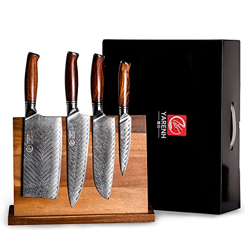 YARENH 5-Piece Damascus Stainless Steel Knife Set VIP