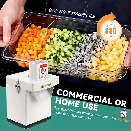 3-in-1 Commercial Vegetable Dicer Electric Slicer-Shredder Chopper