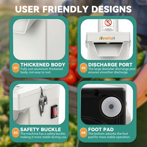 3-in-1 Commercial Vegetable Dicer Electric Slicer-Shredder Chopper