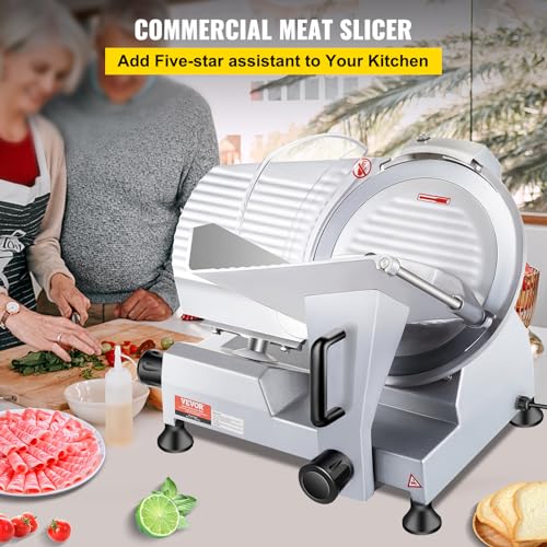 VEVOR 240W Electric Meat Slicer, 10" Blade