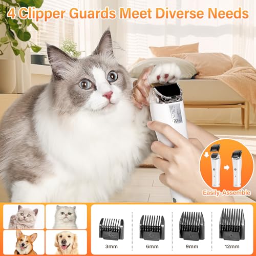 Yunaking 3-in-1 Dog Grooming Bundle with Pet Hair Vacuum