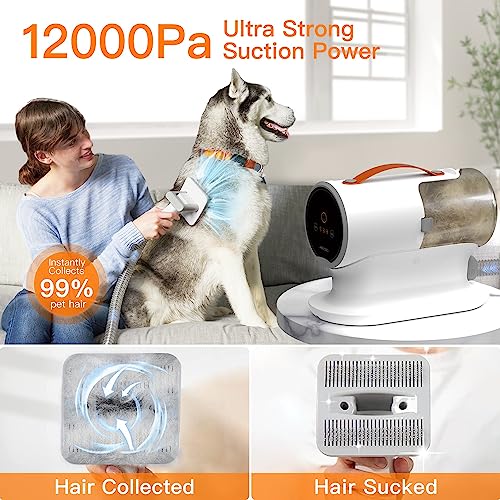 AIRROBO Dog Grooming Vacuum, Strong Pet Grooming Tool