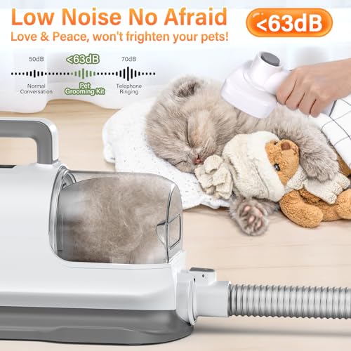 Yunaking 3-in-1 Dog Grooming Bundle with Pet Hair Vacuum