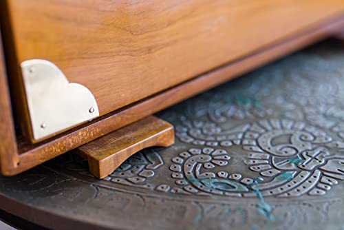 Premium Maharaja Teak Wood Brass Shruti Box 16x12x3