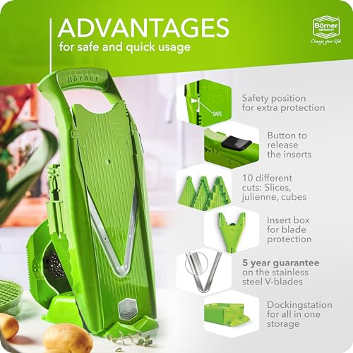 Börner V5 PowerLine Mandoline Slicer Professional Set VIP