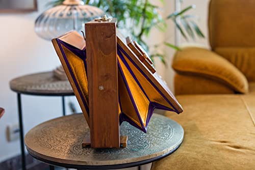 Premium Maharaja Teak Wood Brass Shruti Box 16x12x3