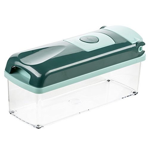 Genius Nicer Dicer Plus 18-Piece Set, Emerald Green