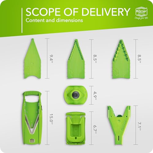 Börner V5 PowerLine Mandoline Slicer Professional Set VIP